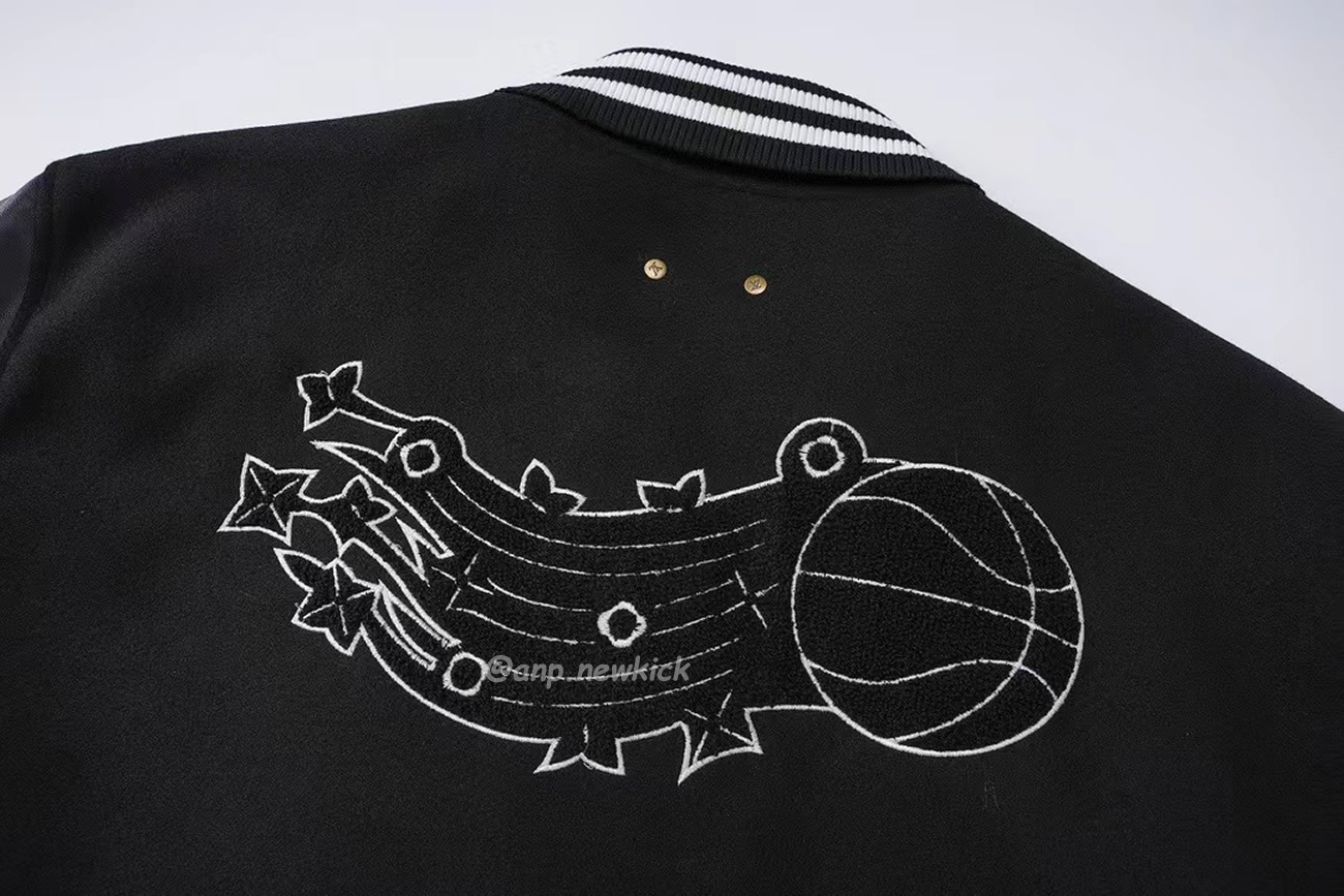 Louis Vuitton X Nba Leather Basketball Jacket Black (6) - newkick.cc